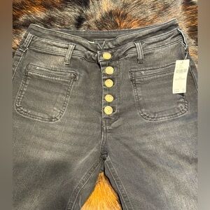 Anthropologie High Rise Black Jeans